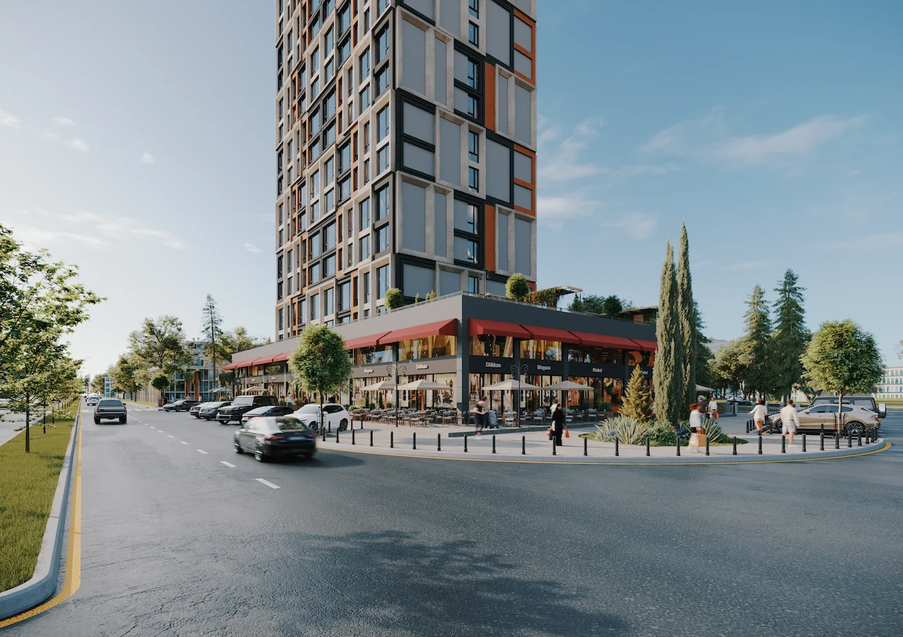 Studio House Ispartakule dış cephe render