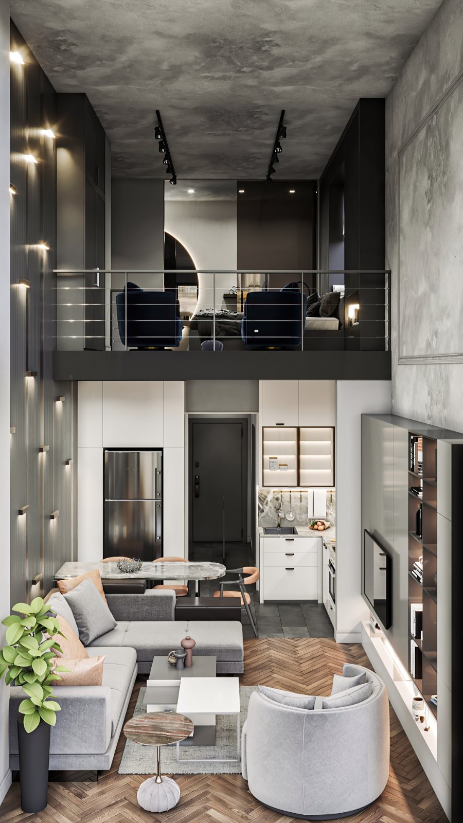 Studio House loft iç mekan